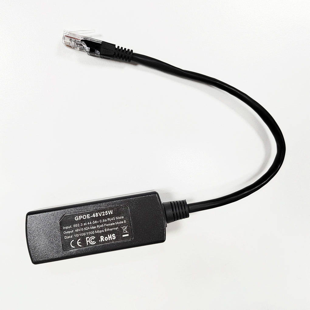 GPOE-48V25W POE Converter for 48V Passive PoE Devices Convert Active 802.3af/at PoE to Passive 48V (44–54V) PoE for Ubiquiti Wave products and More