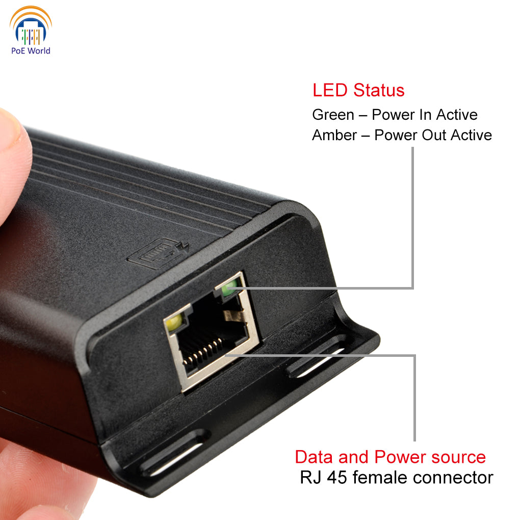 GAT-USBC-PD 802.3at PoE+to USB-C Delivery Power+Ethernet Data with 25 Watt Output, Compatible with Tablet Computer Ipad Pro12.9'' Surface Go