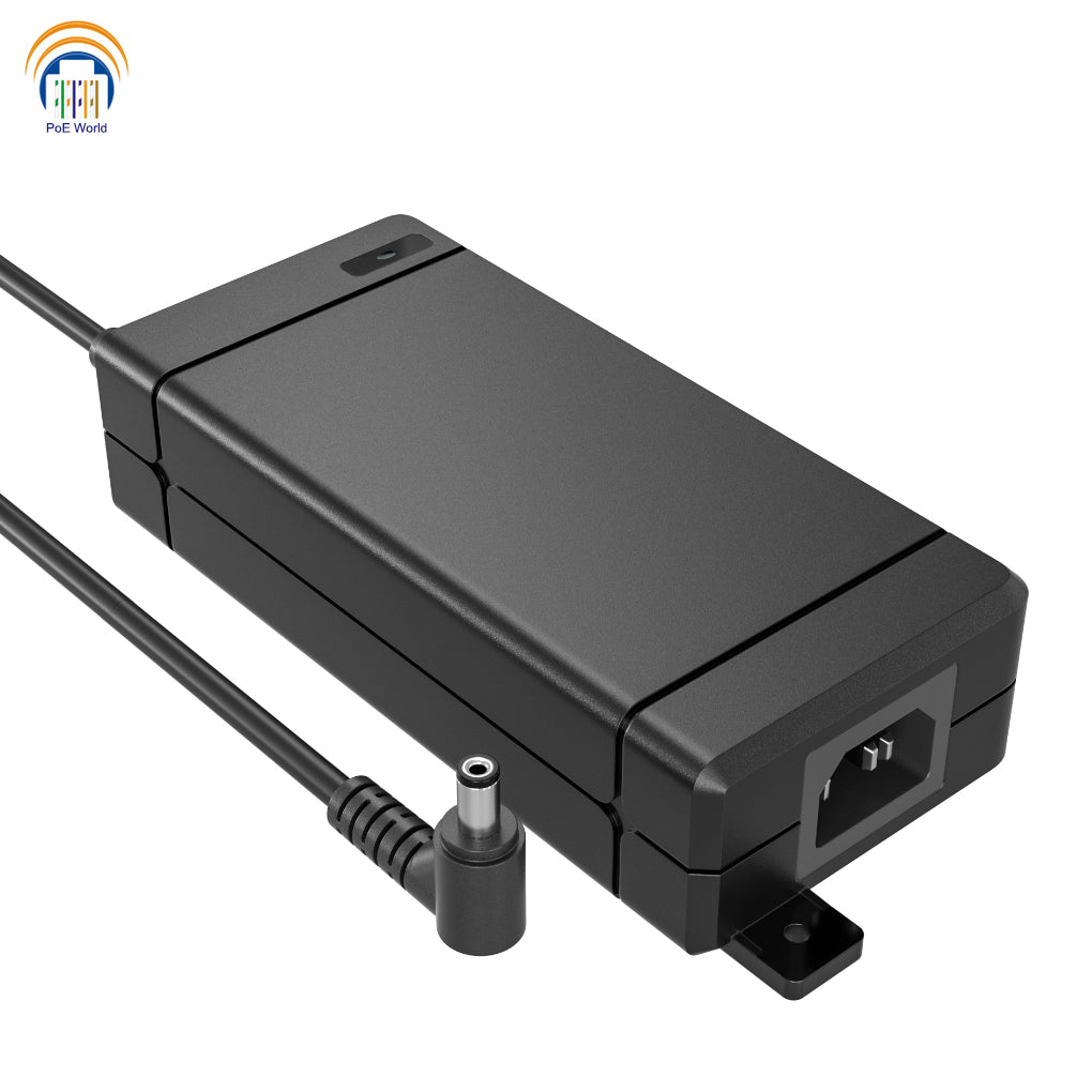 24-Port Gigabit Rack Mount PoE Injector with 240W Power Supplies, Support Mode B, IEEE802.3af/at, Dual Power Supply Inputs