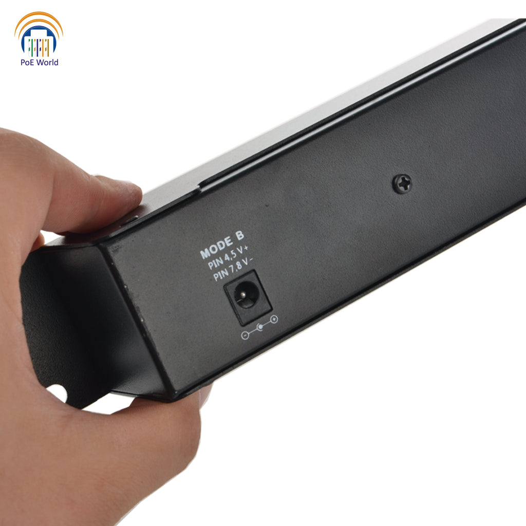 GPOE-16-1U Gigabit PoE Injector Support Mode A Mode B Passive Power Over Ethernet Patch Panel-Power Supply Not Included