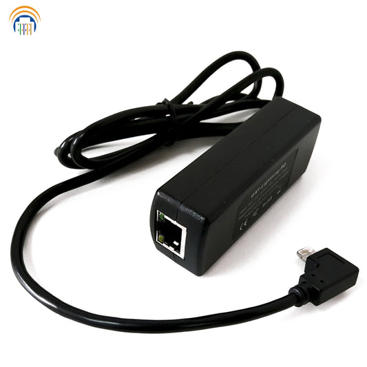 GAF-Lightning-PD 802.3af PoE to 5V10W Delivery Power and Ethernet for Conference Rooms Mounted Tablets IPAD devices