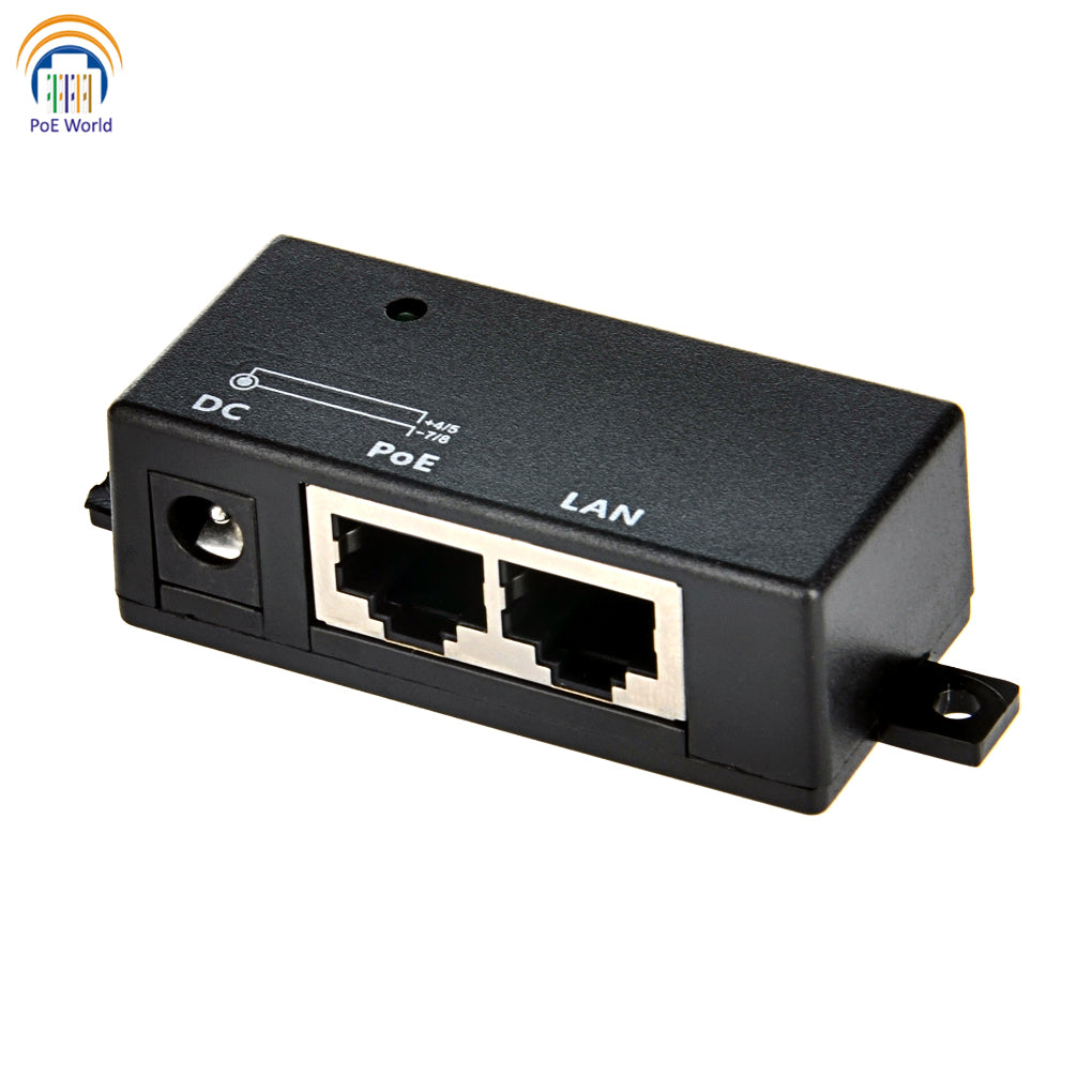 POE-1-WM Single Port PoE Injector 10/100mbps Data Speed Mode B Power Over Ethernet Injector
