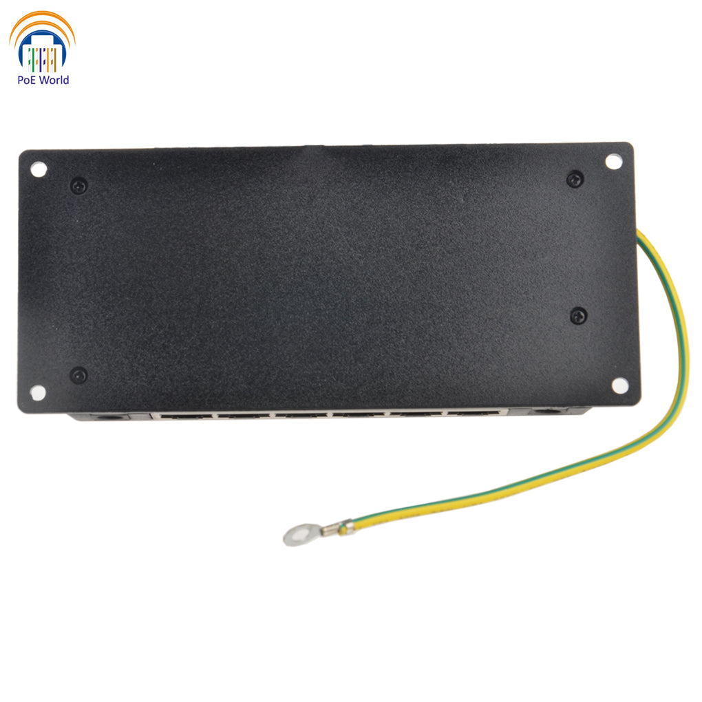 GPOE-6-AB-Y 6 Port Gigabit PoE Injector 802.3af Passive POE Standard Ethernet Connector with 2 DC Input for UBNT Camera-Power Supply Not Included