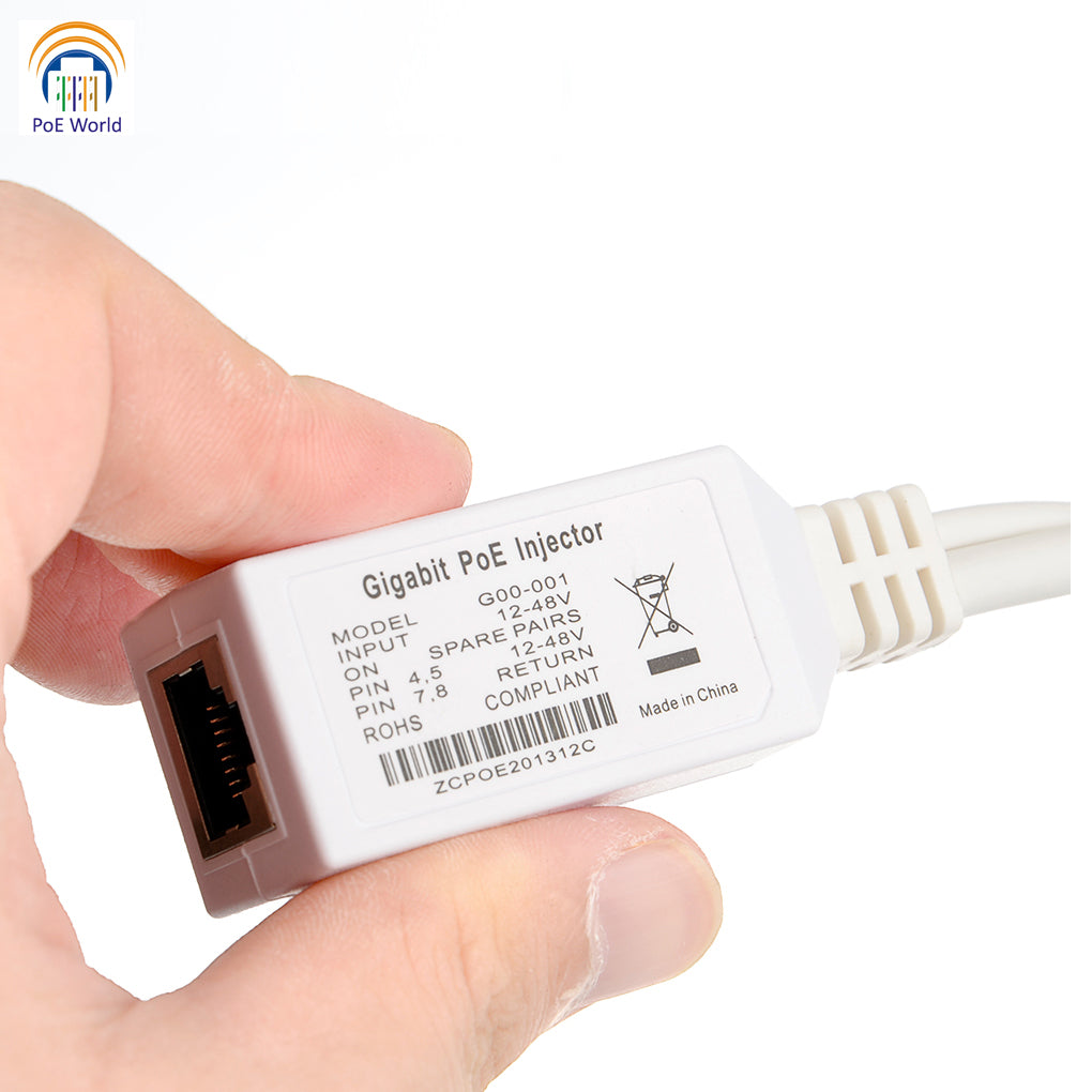 Gigabit POE Injector Splitter Cable Use as Poe Splitter or Poe Injector, 12V -56V Input for MikroTik, Powering any Router BOARD over Gigabit Ethernet