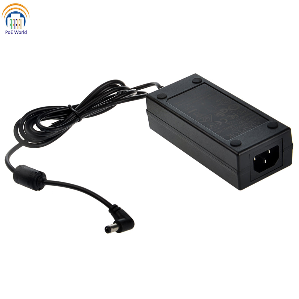 GPOE-1-AB-48v60w Gigabit 1 Port PoE Injector with 48 Volt Power Supply, Passive POE+802.3at For PTZ Camera or Other High Powered Devices, Up to 60 Watt Max Output