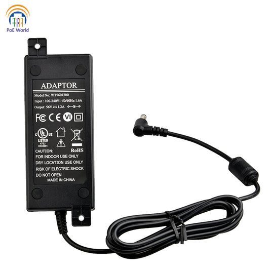 PS-56v60w  56 Volt Power Adapter 60 Watt UL/FCC Certified DC Power Supply