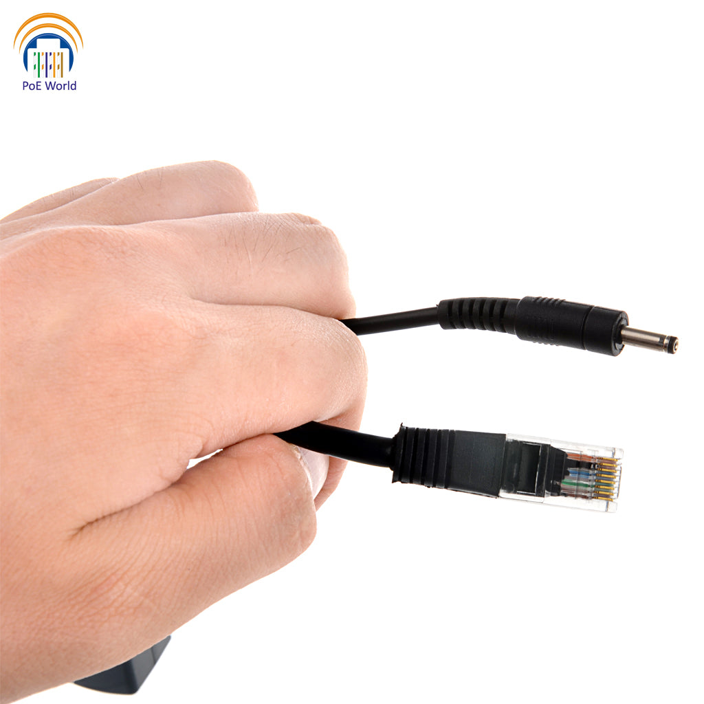 GAF-5v10W POE Splitter PoE separator, 1.35x3.5mm Male Connector, Gigabit 802.3af Power Over Ethernet Splitter for 5 Volt Wanscam Non-poe Device