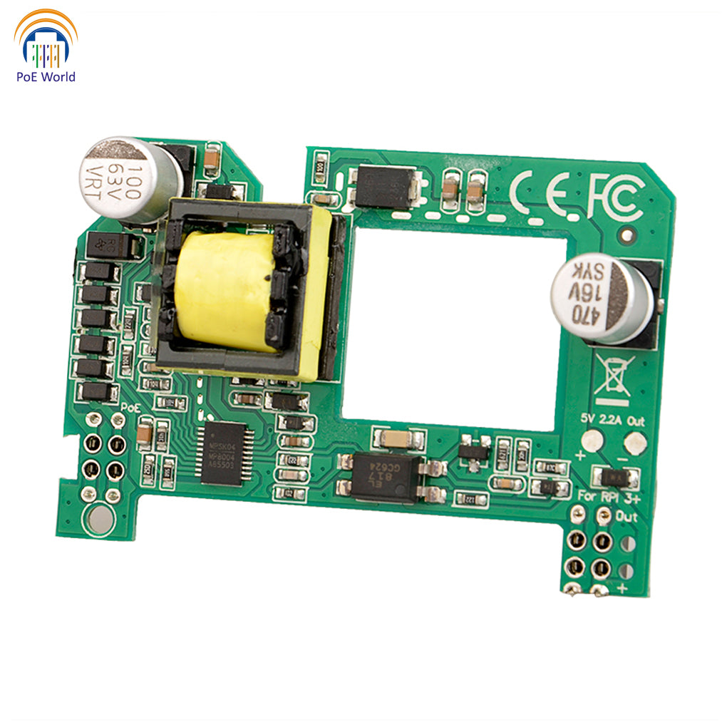 GAF-Pihat Active Power Over Ethernet (PoE) HAT for Raspberry Pi Pi3B+ Pi4, Gigabit Data Speed, 44-56V PoE Input 10 watt Output PoE Hat board