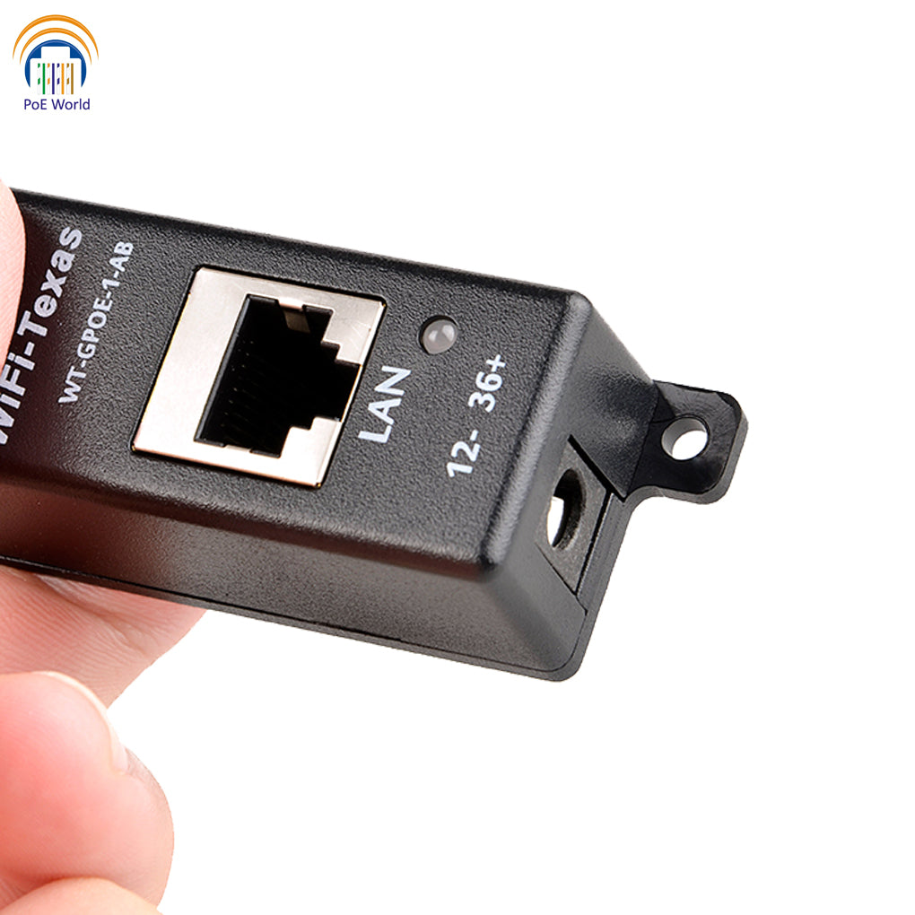 GPOE-1-AB-Y Single Port Gigabit Mode A/B Passive PoE Injector PoE Plus 90W for 802.3at PoE++ low cost solution for 4 Pair PoE