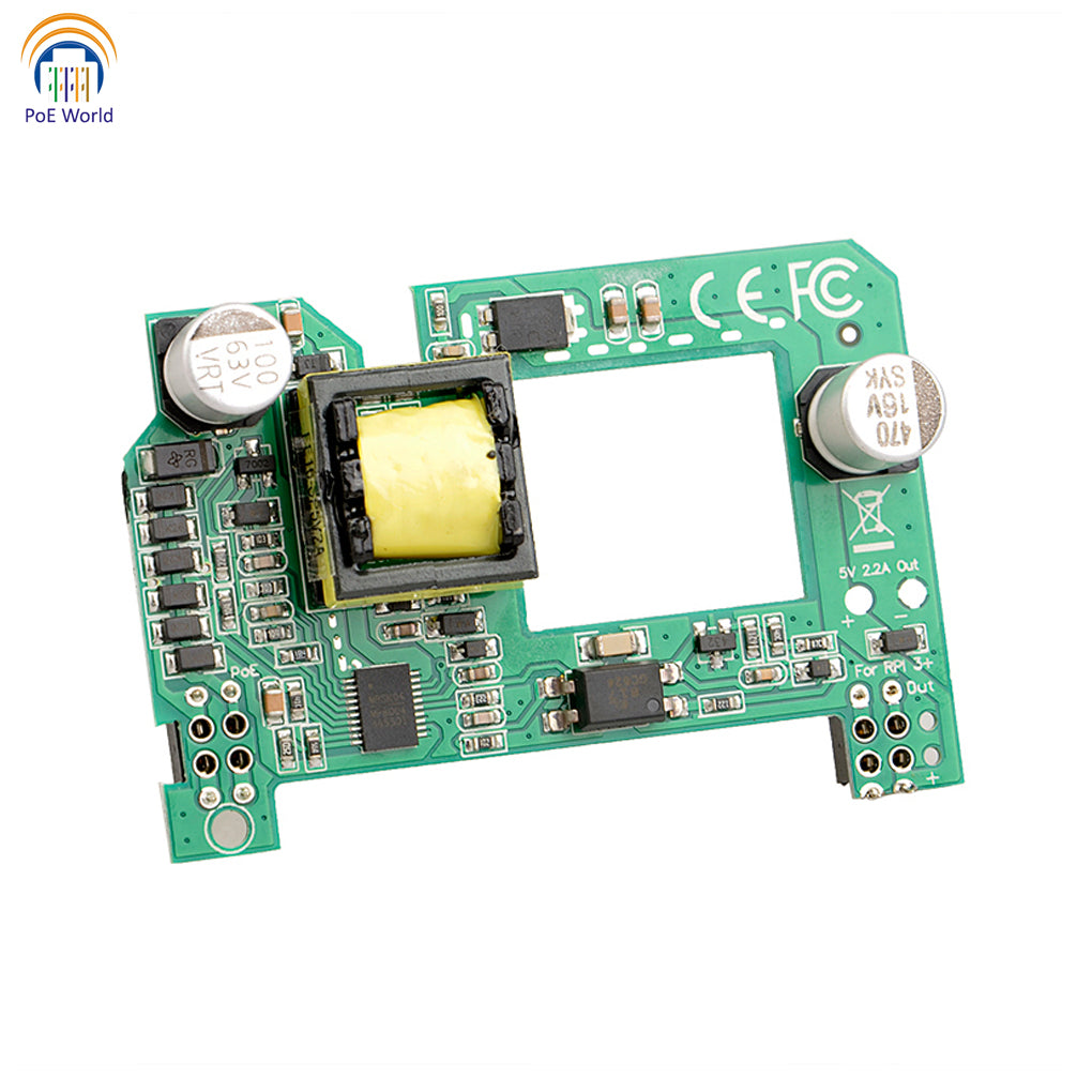 GAF-Pihat Active Power Over Ethernet (PoE) HAT for Raspberry Pi Pi3B+ Pi4, Gigabit Data Speed, 44-56V PoE Input 10 watt Output PoE Hat board