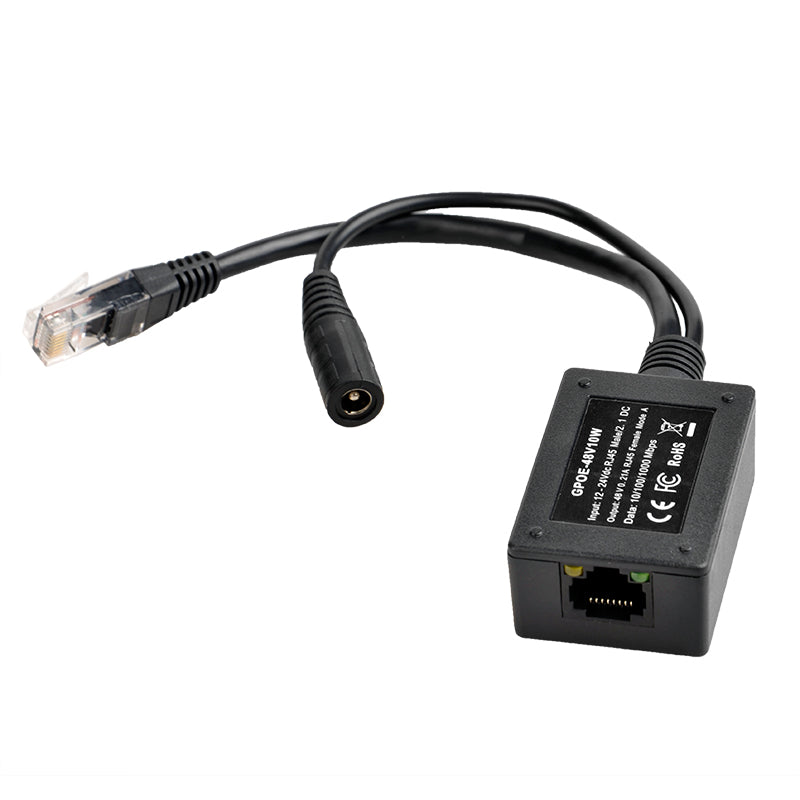 GPOE-48V10W Gigabit PoE Converter 10-30V Input 48V Output For Any 802.3af 48V devices