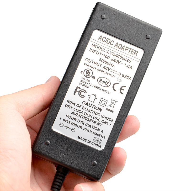 GPOE-1-AB-48v30w Gigabit PoE Injector or Splitter, Dual Mode A and B, Power on all 4 pairs, Included Power supply (48Volt 30Watt ), for up to 30 watts total