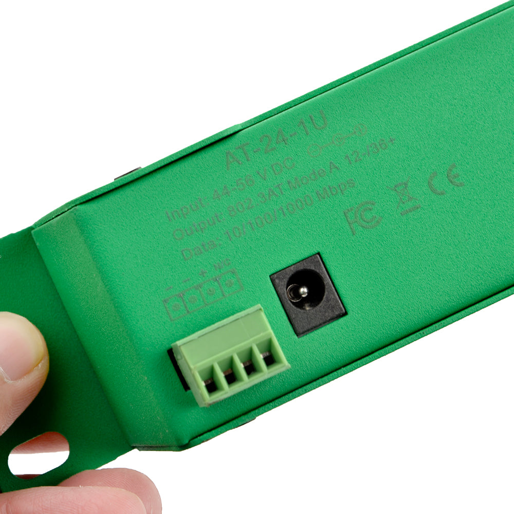 GAT-24-56V240W 24 Port Power Over Ethernet Plus POE+ Injector Active Gigabit Midspan Injector IEEE802.3at with Two 56V120W Power Adapter