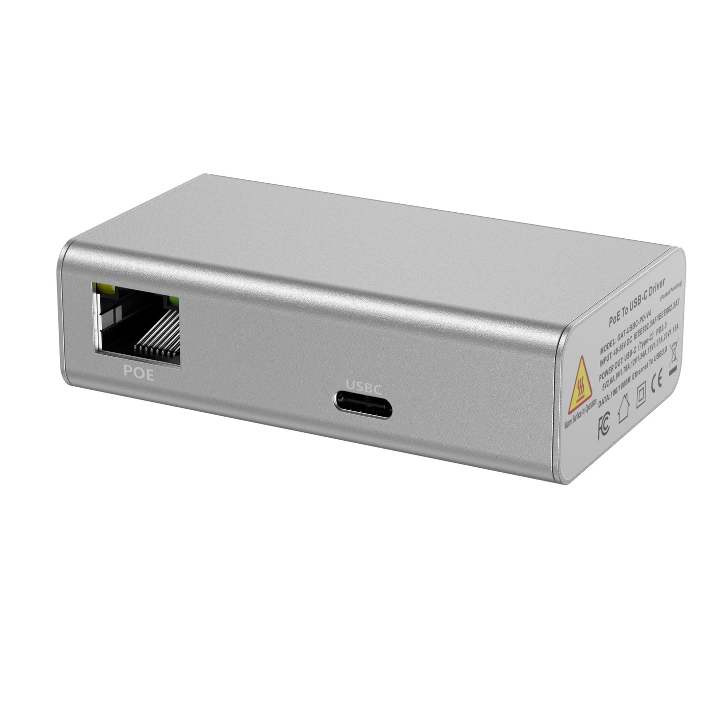 GAT-USBC-PD-V4 POE Converter Power and Gigabit Wired data for Apple iPad Pro with an Ethernet Cable Using a PoE Adapter Type-C Connector Output