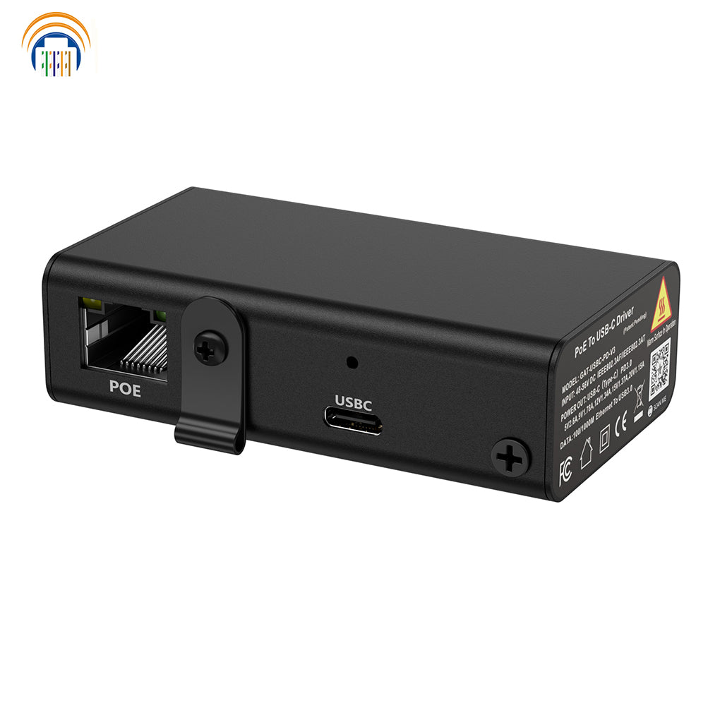 New Arrival !! GAT-USBC-PD-V3 Gigabit PoE+ (802.3at) to USB-C Power + Data Delivery with 23 Watt Output