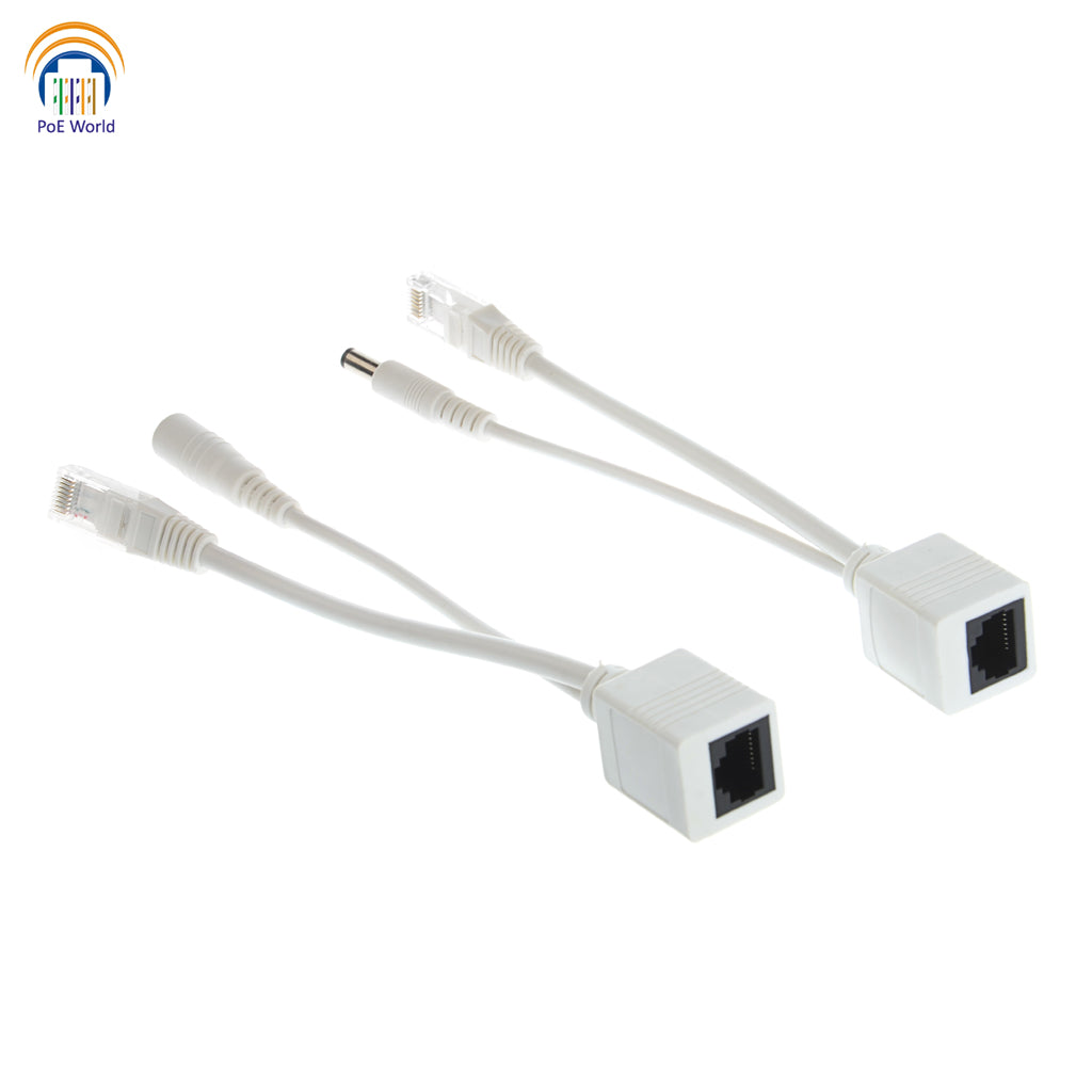 POE-IO POE Cable Passive Power Over Ethernet Adapter Cable POE Splitter Injector 10/100 Mbps 12-48v Input For IP Camera