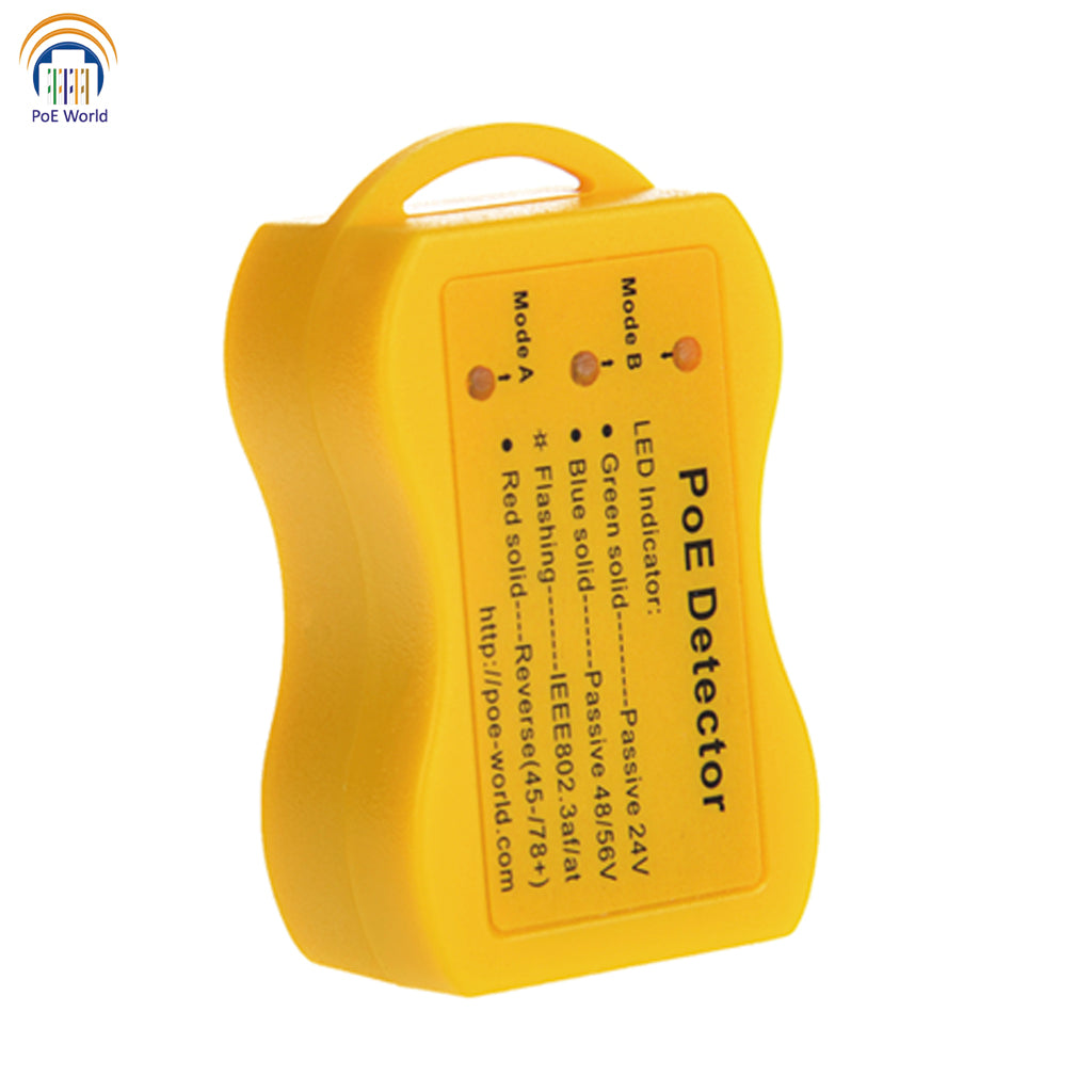 POE-Detector Quickly Identify Power Over Ethernet with RJ-45 LED Indicator Passive 24V, 802.3af/at; 24v/48v