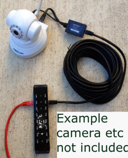 WS-POE-5V10W Passive POE Splitter for 5 volt Camera with 10 watt Output 1.35*3.5mm DC Output