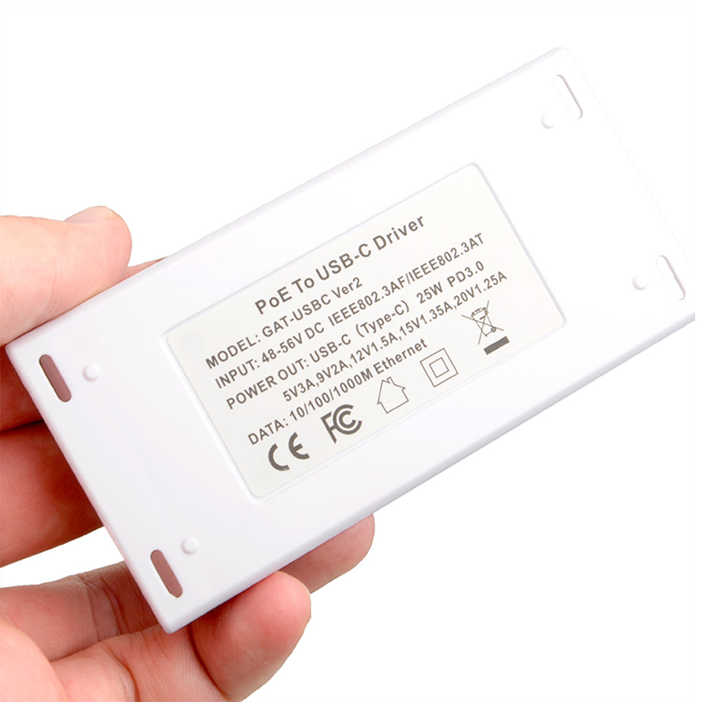 GAF-USBC Gigabit POE Splitter Extend Power for USB Type C Device up to 100M for Nest IQ Macbook Google Wifi