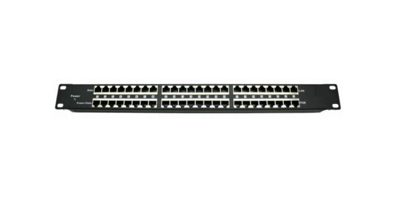 24 Port PoE Injector with 120 Watt Power Supply Kits Passive 24 Volt 48Volt Midspan Injector Mode B Operation