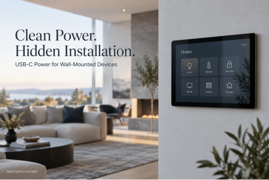 How to Power a Wall-Mounted Tablet with Less Cable Clutter