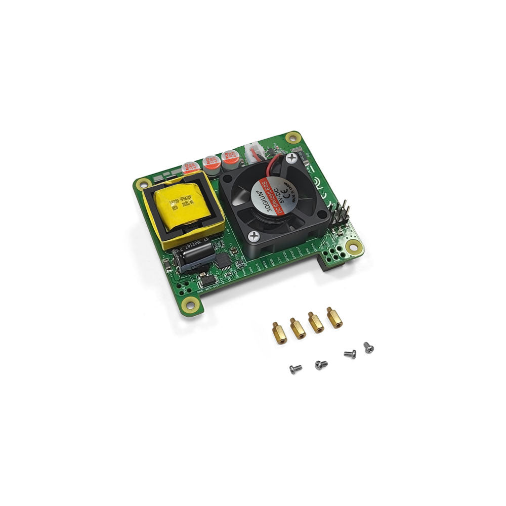 GAF-Pihat Active Power Over Ethernet (PoE) HAT for Raspberry Pi Pi3B+ Pi4, Gigabit Data Speed, 44-56V PoE Input 10 watt Output PoE Hat board