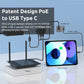 AT-USBC-JB POE+ USB-C Deliver Power& Data PoE Adapter Fit In Euro Box for Tablet Surface Go, IPAD Pro, Type-C Device