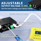 GBT-65W Adjustable PoE Splitter, 65W PoE++ to 5–24V DC Output, Gigabit/2.5G Data, IEEE 802.3bt Compatible, Up to 6A, 100m Extension