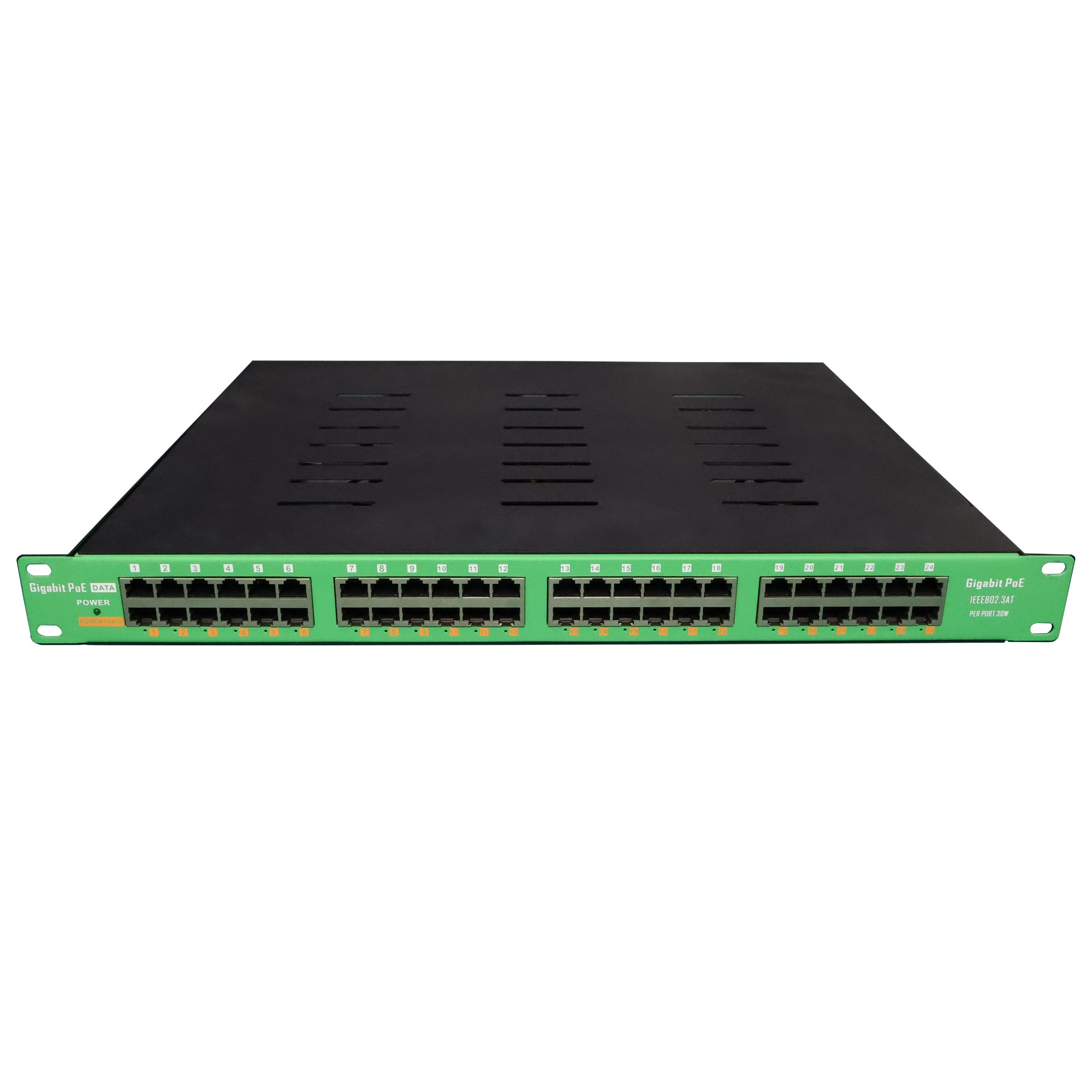 24 Port Active PoE+ Injector Kit (700W) 24 Multi Port IEEE 802.3at PoE ...