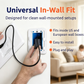 AT-Hub In-wall 25W PoE+ to USB-C Power and Data Delivery for Amazon Echo Hub IEEE 802.3at PoE+ Convert to 5V/9V 25W Power and USB 2.0 Data