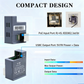 AT-Hub In-wall 25W PoE+ to USB-C Power and Data Delivery for Amazon Echo Hub IEEE 802.3at PoE+ Convert to 5V/9V 25W Power and USB 2.0 Data