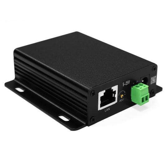 GBT-65W Adjustable PoE Splitter, 65W PoE++ to 5–24V DC Output, Gigabit/2.5G Data, IEEE 802.3bt Compatible, Up to 6A, 100m Extension