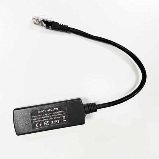 GPOE-48V25W POE Converter for 48V Passive PoE Devices Convert Active 802.3af/at PoE to Passive 48V (44–54V) PoE for Ubiquiti Wave products and More