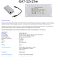 GAT-12v25w Gigabit PoE Splitter 1000Mbps Ethernet Speed Power Over Ethernet Splitter with 12 Volt 25 Watt Output for 12V Non-poe Devices