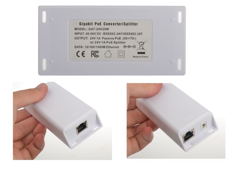 INJ-POE-SPLIT - Passive PoE Injector and Splitter, Requires the use of…