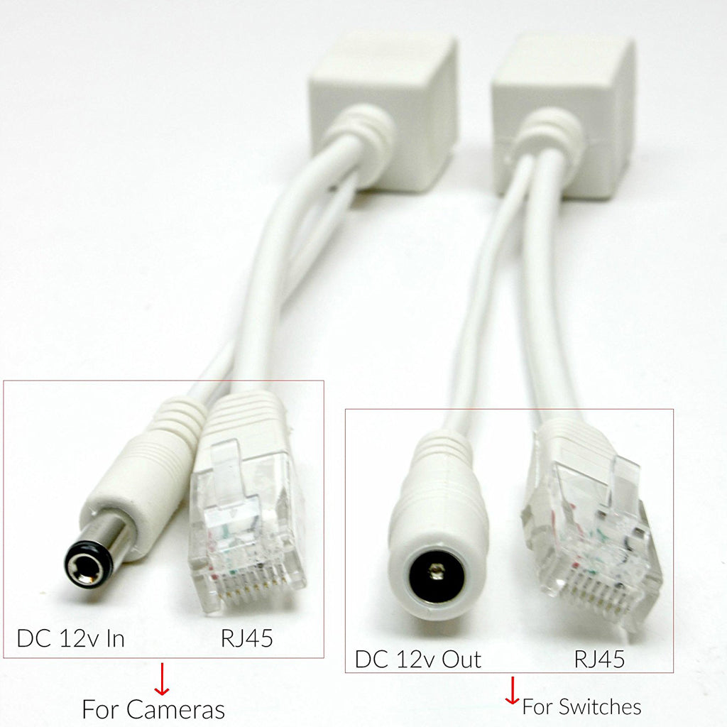 POE-IO POE Cable Passive Power Over Ethernet Adapter Cable POE